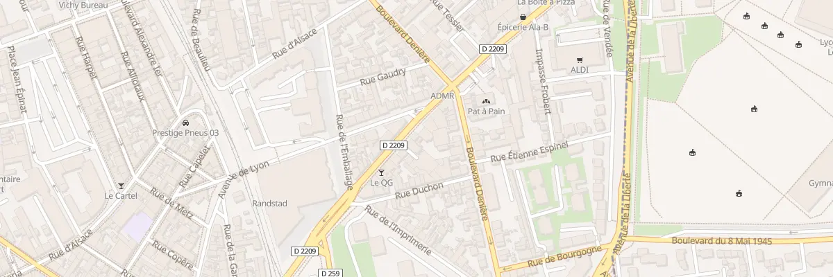 Plan du 34 Av de Gramont à Vichy
