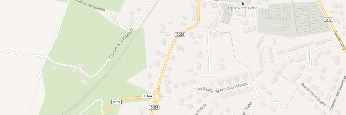 Plan du 35 Rte de Bourzat à Saint-Germain-des-Fossés