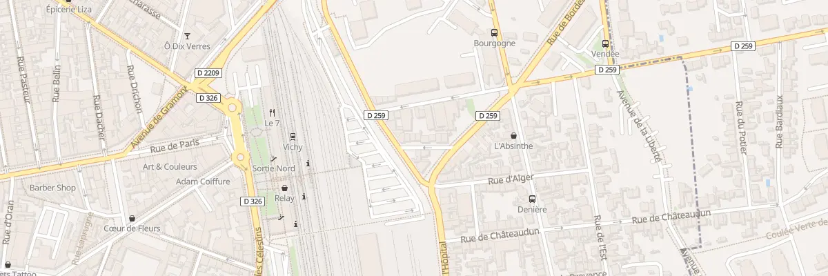 Plan du 3 Rue des Fleurs à Vichy