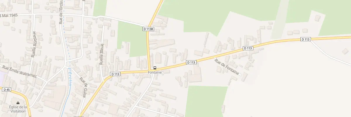 Plan du 5 Rue de Fontaine à Quiévy