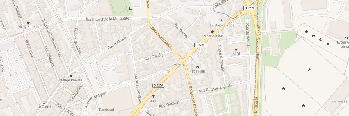 Plan du 123 Bd Denière à Vichy