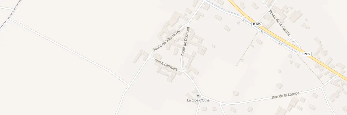 Plan du 3 Rte de Dixmont à Vaumort