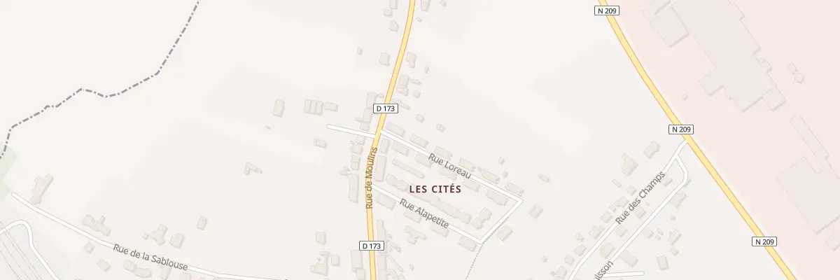 Plan du 3 Rue Loreau à Saint-Germain-des-Fossés