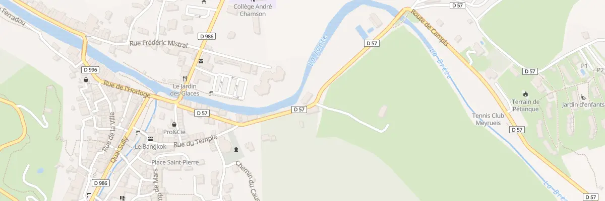 Plan du 5 Rte de la Breze à Meyrueis