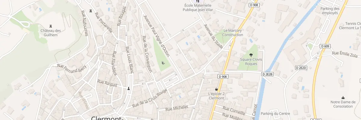 Plan du 2 Av Paul Vigne d’Octon à Clermont-l’Hérault