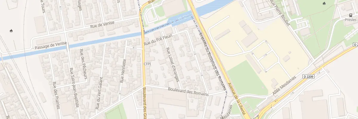 Plan du 20 Rue Loisel d’Aranges à Vichy