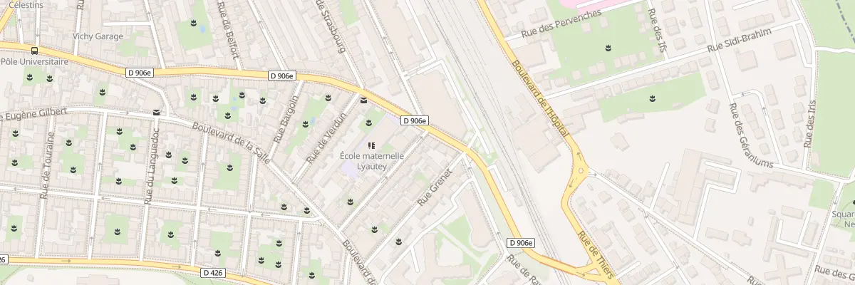 Plan du 7 Rue Marechal Lyautey à Vichy