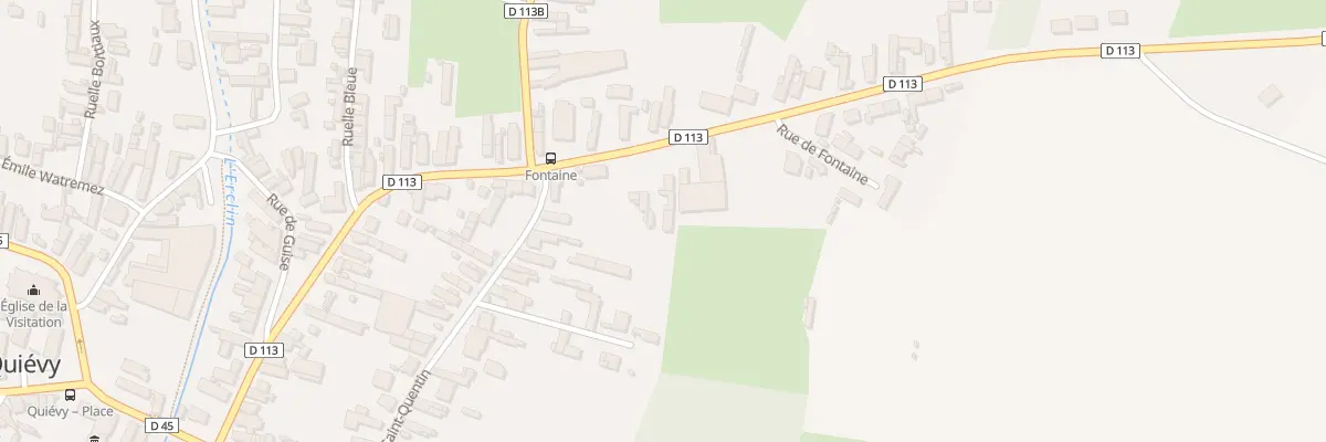 Plan du 10 Rue de Fontaine à Quiévy