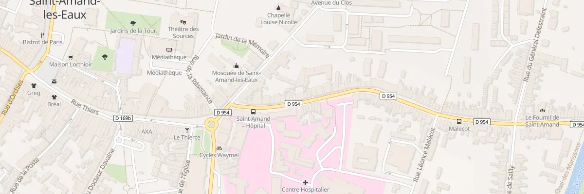 Plan du 19 Rue Louise de Bettignies à Saint-Amand-les-Eaux