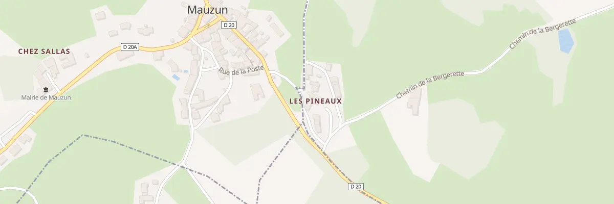 Plan du 5159 Les Pineaux à Bongheat