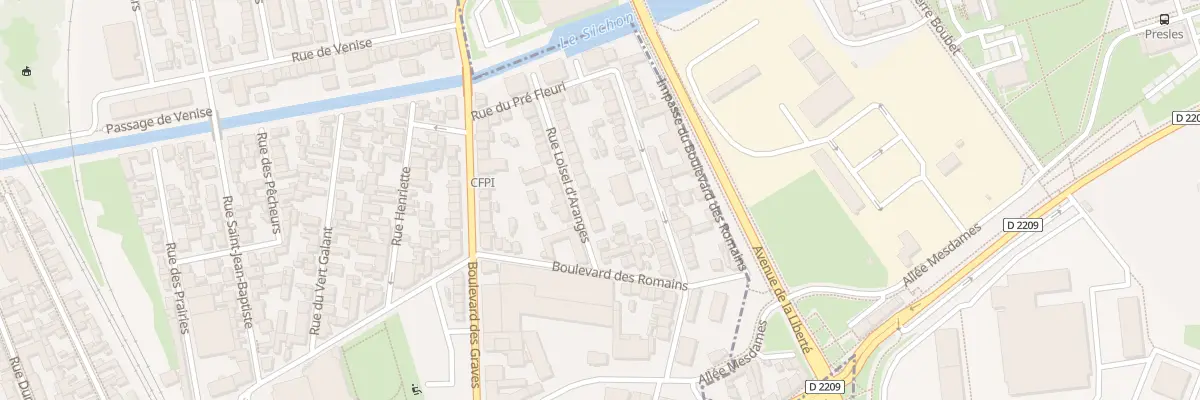 Plan du 14 Rue Loisel d’Aranges à Vichy