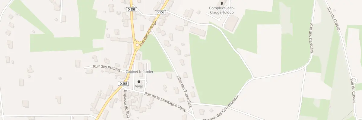 Plan du 7 All des Pommiers à Creuzier-le-Vieux