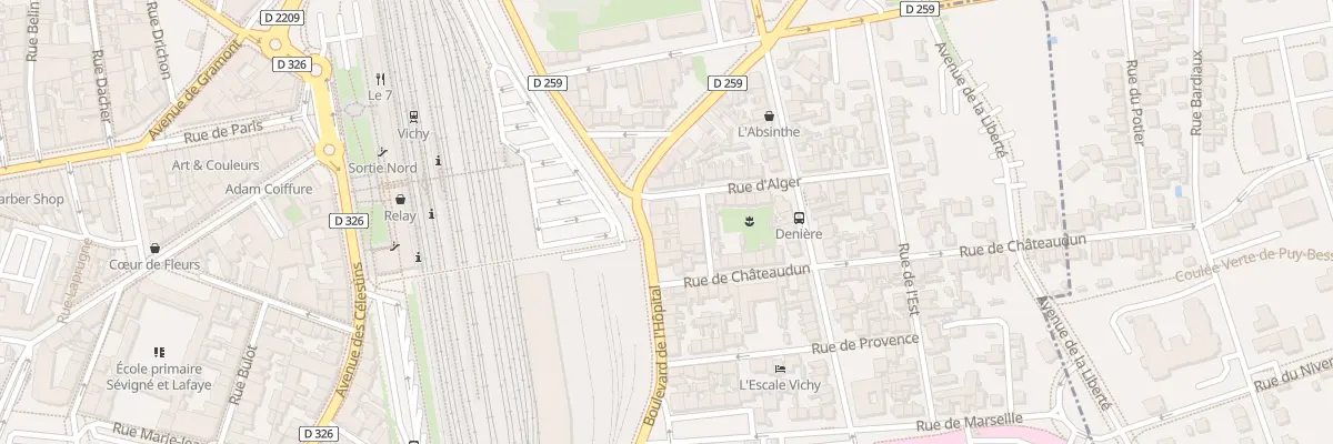 Plan du 92 Bd de l’Hopital à Vichy