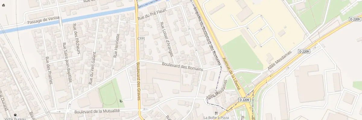 Plan du 4 Rue Loisel d’Aranges à Vichy