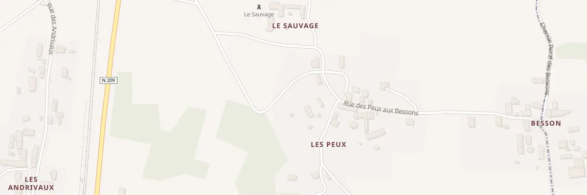Plan du 6 Chem de Chalus à Créchy