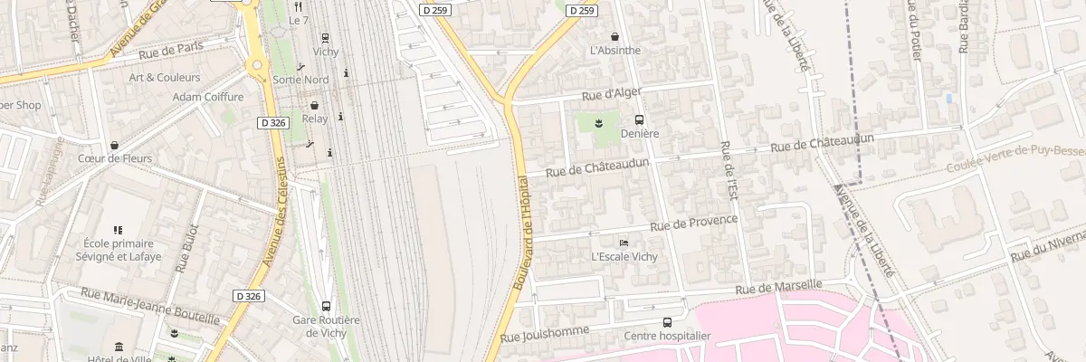 Plan du 4 Rue de Chateaudun à Vichy