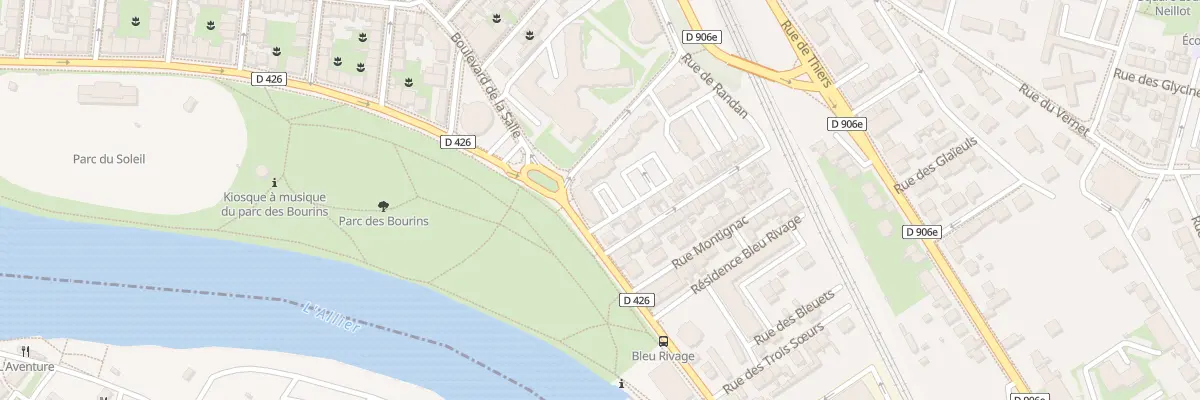 Plan du 4 Rue du Parc des Bourins à Vichy