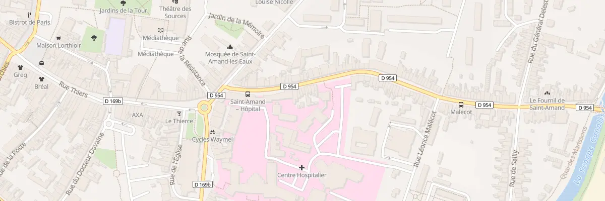 Plan du 12 Rue Louise de Bettignies à Saint-Amand-les-Eaux