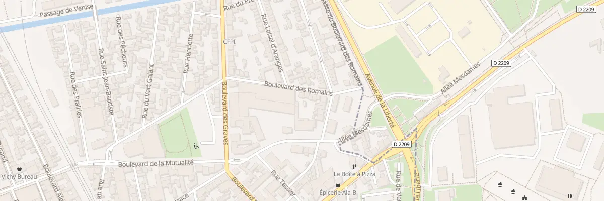 Plan du 42 Bd des Romains à Vichy