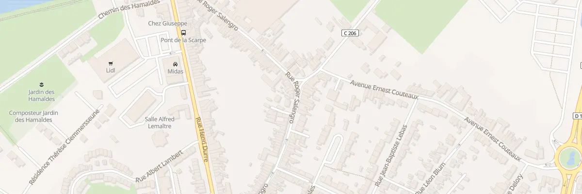 Plan du 92 Rue Roger Salengro à Saint-Amand-les-Eaux