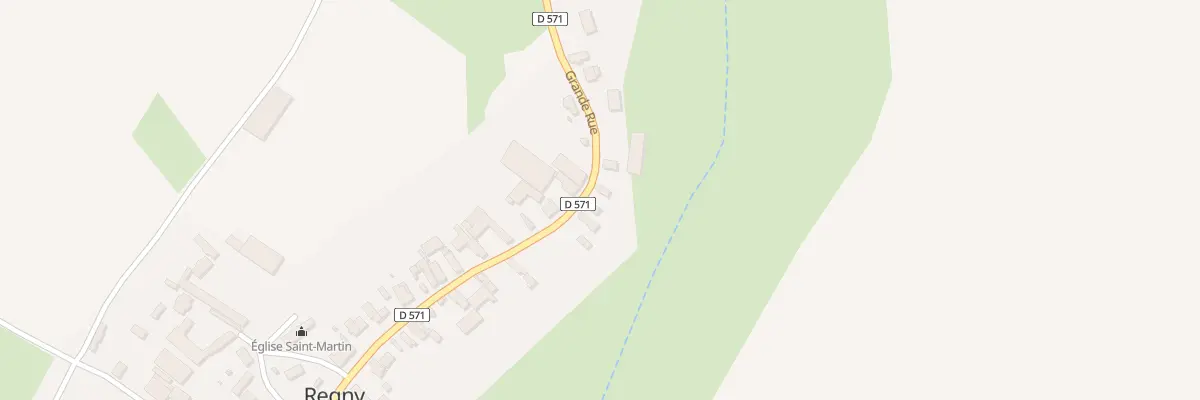 Plan du 50 Gr Grande Rue à Regny