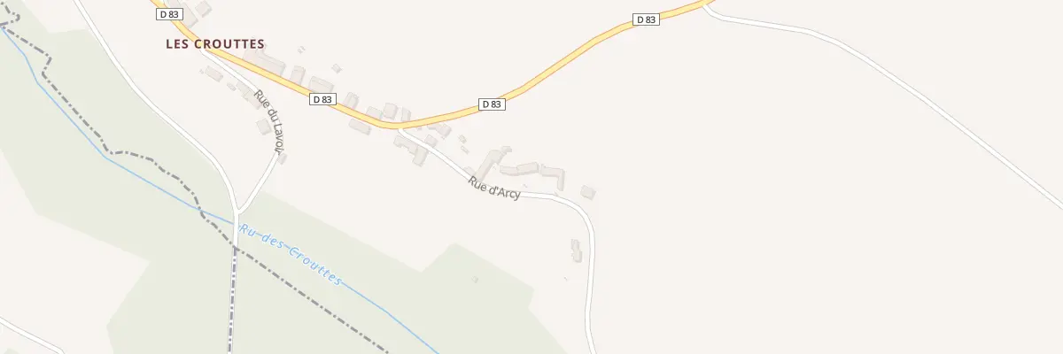 Plan du 12 Rue d’Arcy à Muret-et-Crouttes
