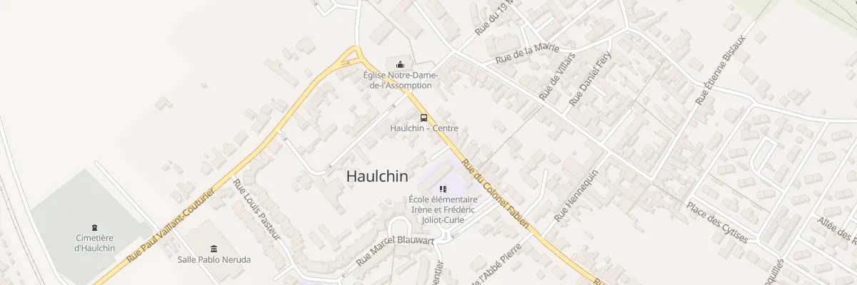 Plan du 6 Rue du Colonel Fabien à Haulchin