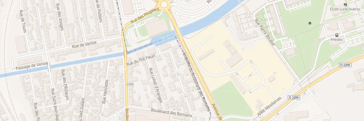 Plan du 38 Rue du Docteur Challier à Vichy