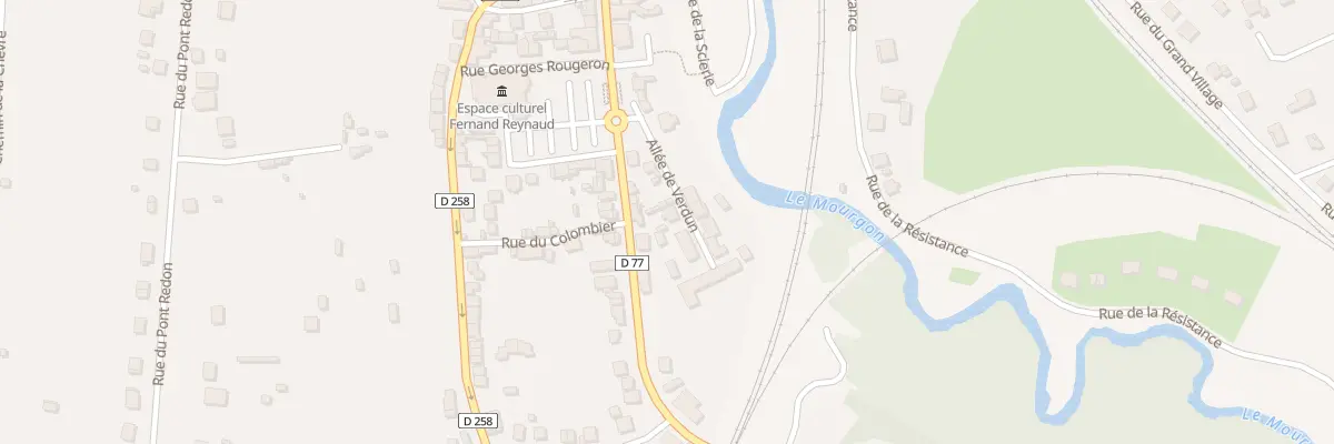 Plan du 4 All de Verdun à Saint-Germain-des-Fossés