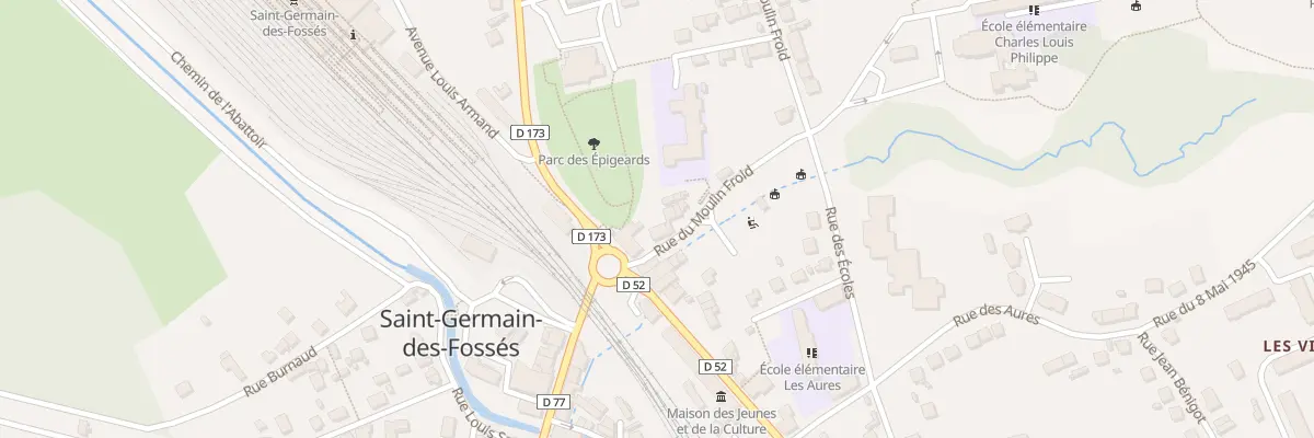 Plan du 3 Rue du Moulin Froid au Donjon