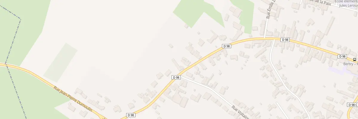 Plan du 64 Rue Delory à Bertry