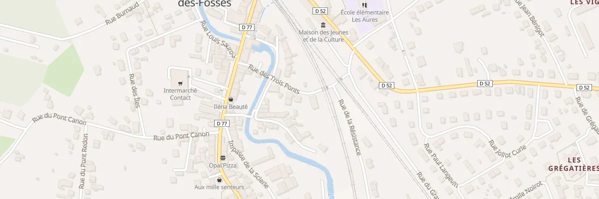 Plan du 4 Rue des Trois Ponts à Saint-Germain-des-Fossés