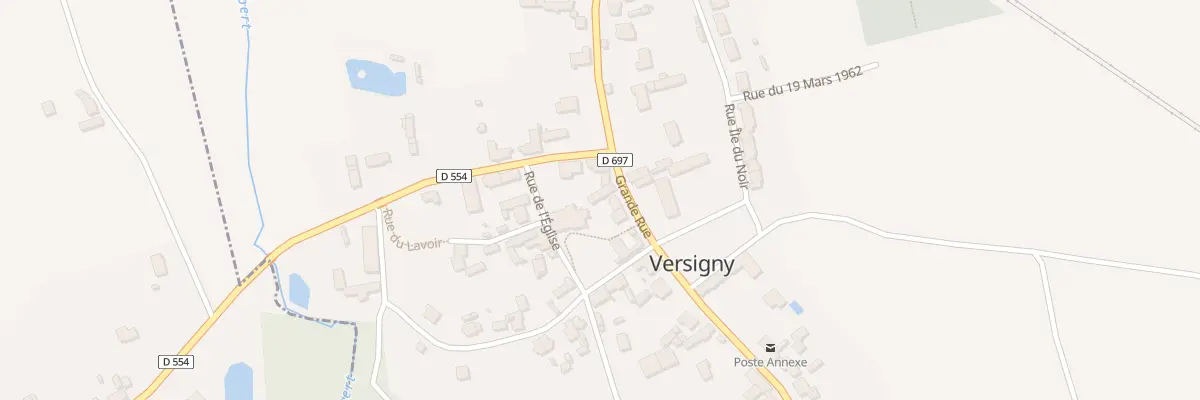 Plan du 2 Gr Grande Rue à Versigny