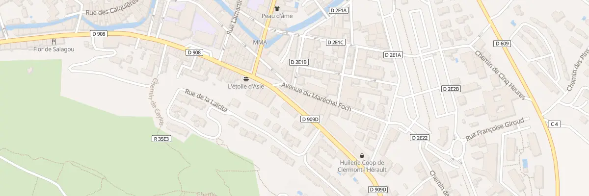 Plan du 4 Av Marechal Foch à Clermont-l’Hérault
