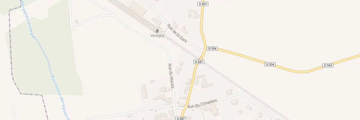 Plan du 2 Rue de la Croix Georgette à Versigny