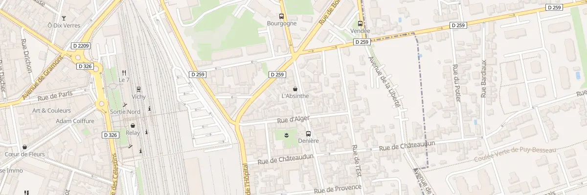 Plan du 45 Bd Denière à Vichy