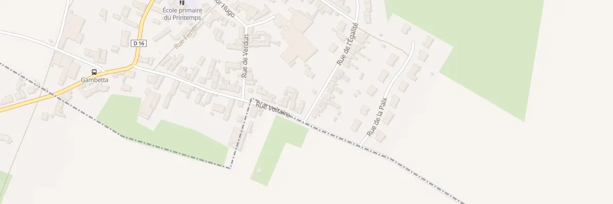 Plan du 43 Rue Voltaire à Béthencourt