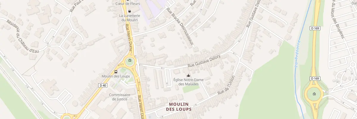 Plan du 21 Rue Gustave Delory à Saint-Amand-les-Eaux