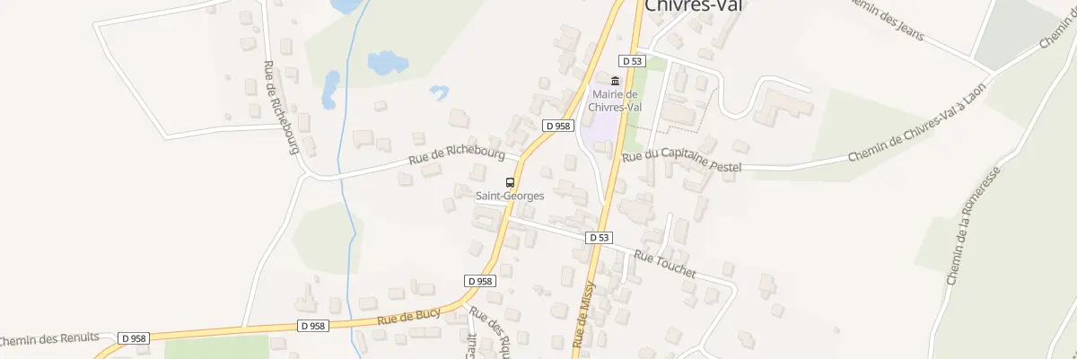 Plan du 2 Pl de l’Eglise à Chivres-Val