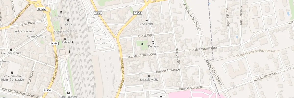 Plan du 19 Rue de Chateaudun à Vichy