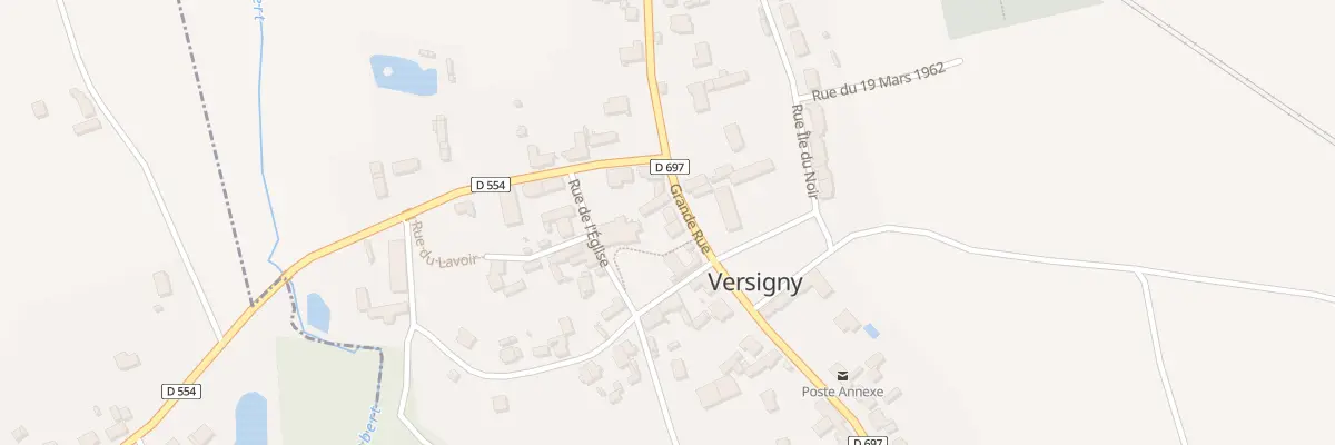 Plan du 4 Gr Grande Rue à Versigny