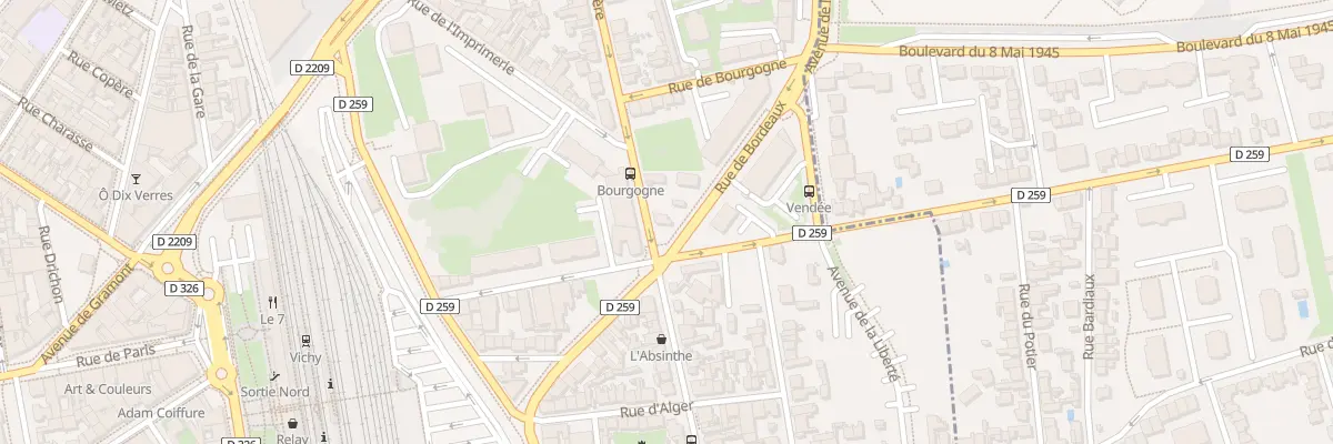 Plan du 62 Bd Denière à Vichy
