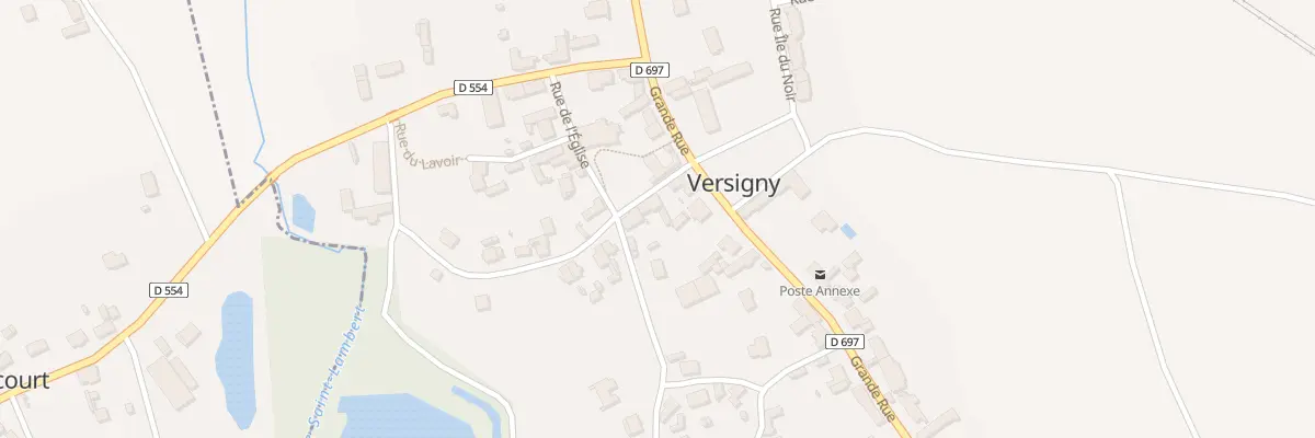 Plan du 1 Rue du Moulin à Versigny
