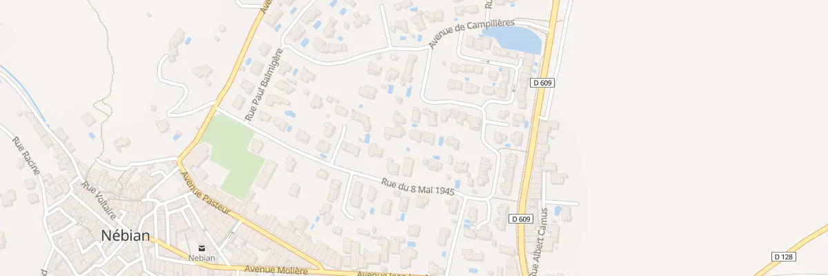 Plan du 28B Rue du Huit Mai 1945 à Nébian