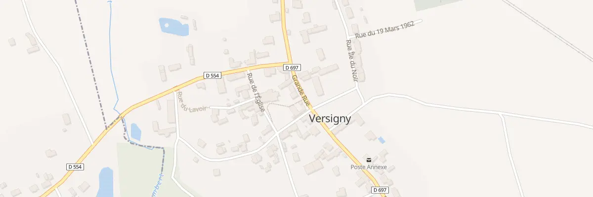 Plan du 6 Gr Grande Rue à Versigny