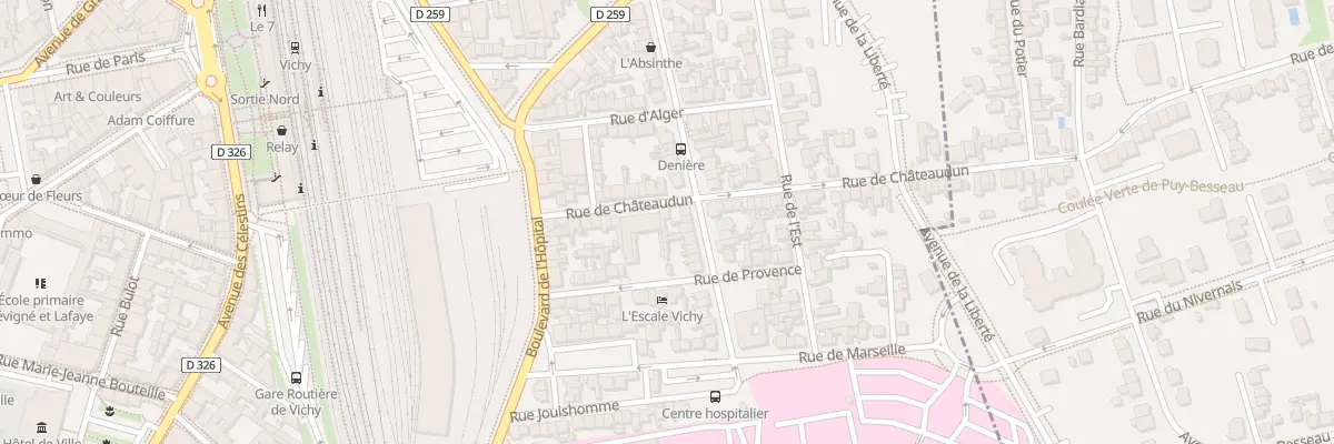 Plan du 18 Rue de Chateaudun à Vichy