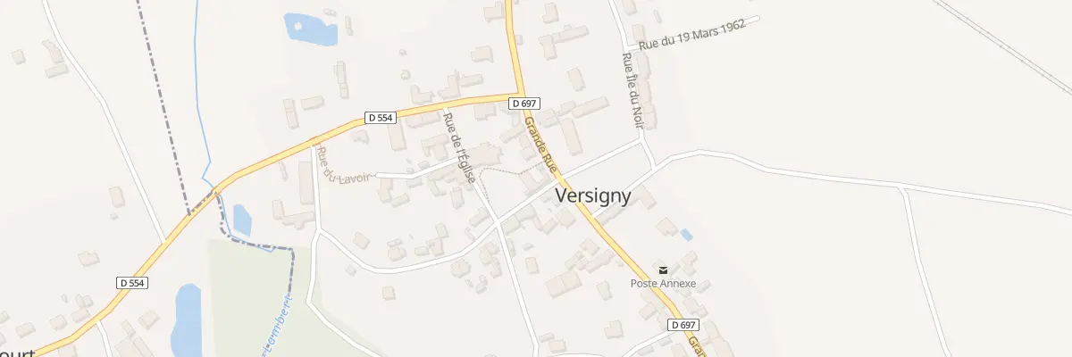 Plan du 8 Gr Grande Rue à Versigny