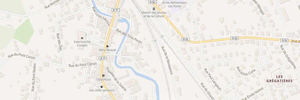 Plan du 6 Rue des Trois Ponts à Saint-Germain-des-Fossés