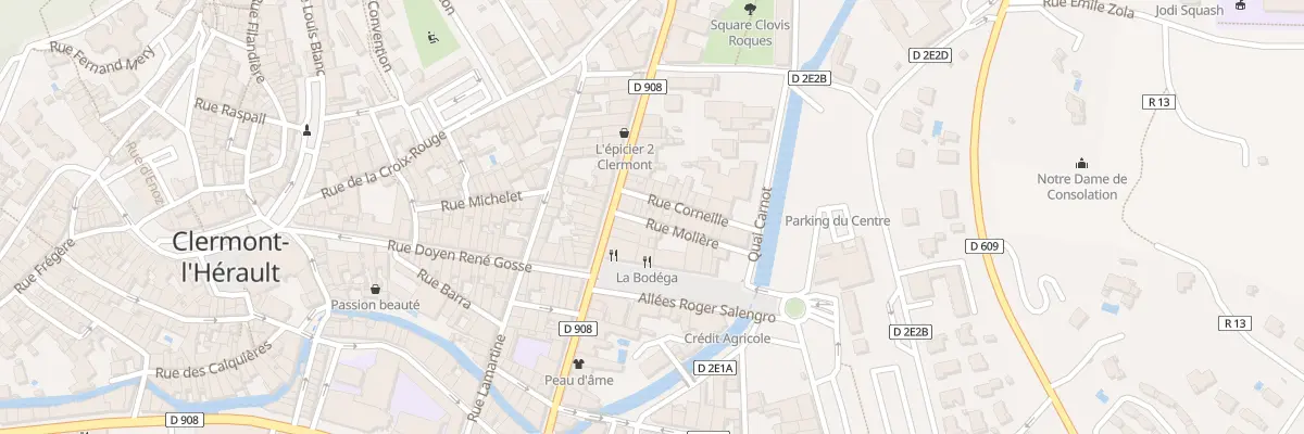 Plan du 10 Rue Moliere à Clermont-l’Hérault