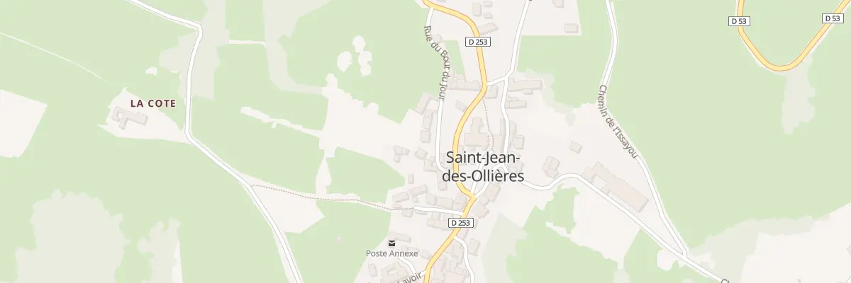 Plan du 26 Bourg de St Jean Ollieres à Saint-Jean-des-Ollières